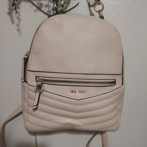 Nine West Blush Quilted Backpack